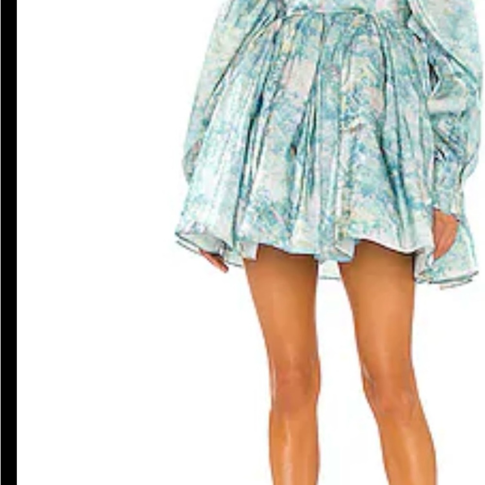 Selkie Blue Floral Mini Dress - Picture 2 of 3